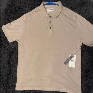 Hudson & Barrow Tan Polo Shirt Size L